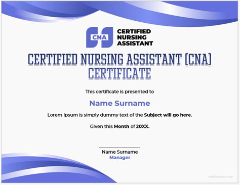 Certified Nursing Assistants (CNAs) .